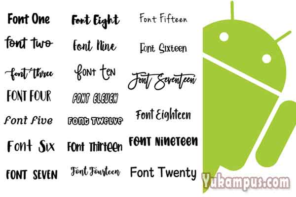 Free fonts for android